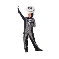 Disney JACK SKELLINGTON Costume Sz Mens 5 6 GLOWS New